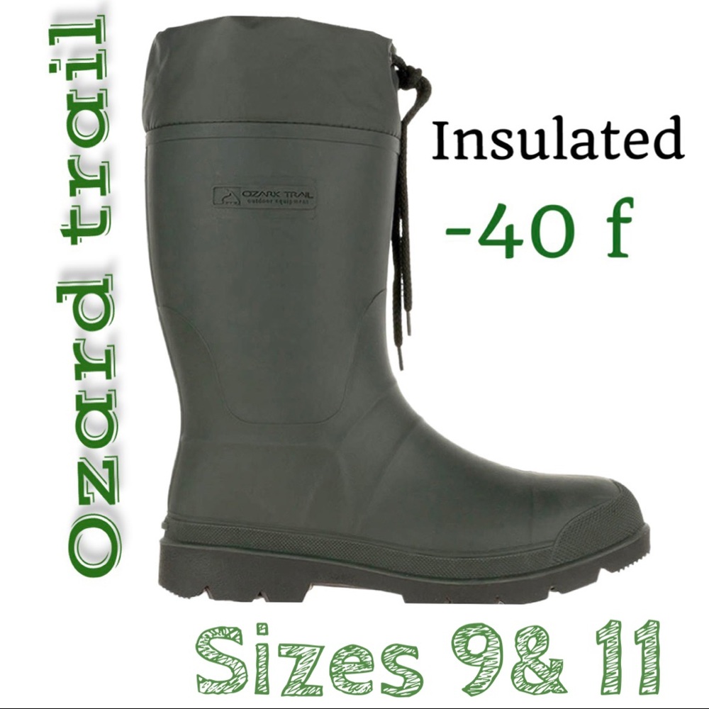 NEW MEN OZARK TRAIL BOOTS INSULTED TO MINUS 40F Waterproof Hunting work Sz 11& 9